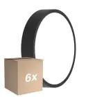 Fordelspakning 6x Ledvance LED Vegg - Taklampe Runde Svart 10W 1220lm - 830-840 CCT | 262mm - IP65 - Bevegelses- og Lyssensor